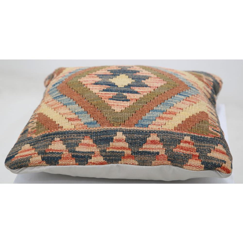 Hand Woven Tribal  Wool Pillow - 1'5'' x 1'5''