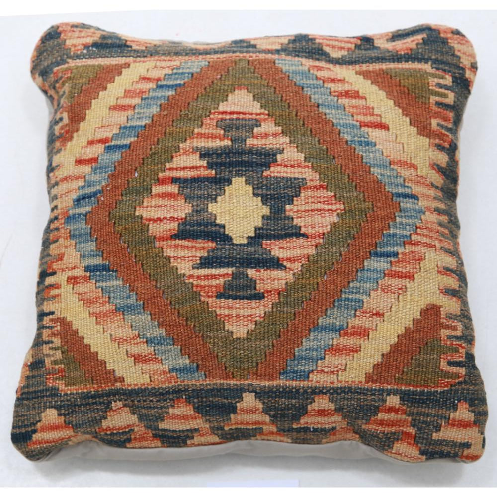 Hand Woven Tribal  Wool Pillow - 1'5'' x 1'5''
