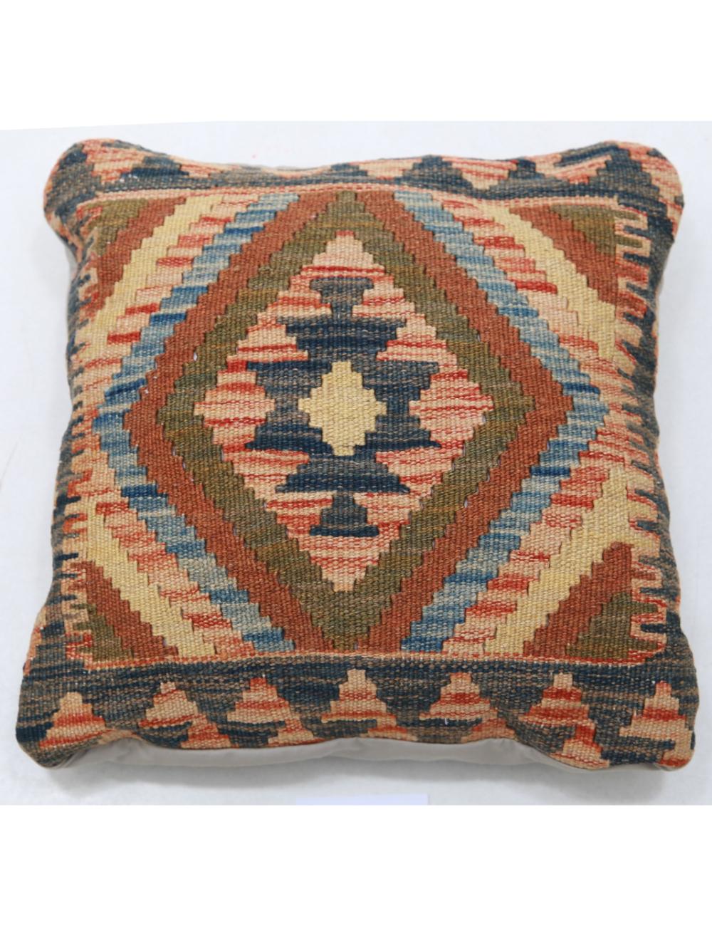 Hand Woven Tribal  Wool Pillow - 1'5'' x 1'5''