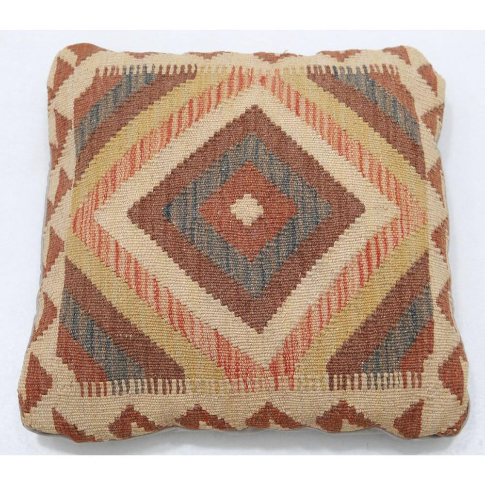 Hand Woven Tribal  Wool Pillow - 1'5'' x 1'5''