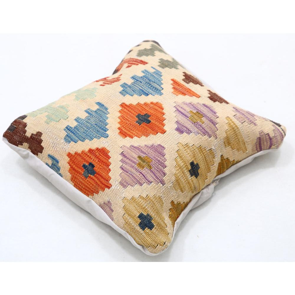 Hand Woven Tribal  Wool Pillow - 1'5'' x 1'5''