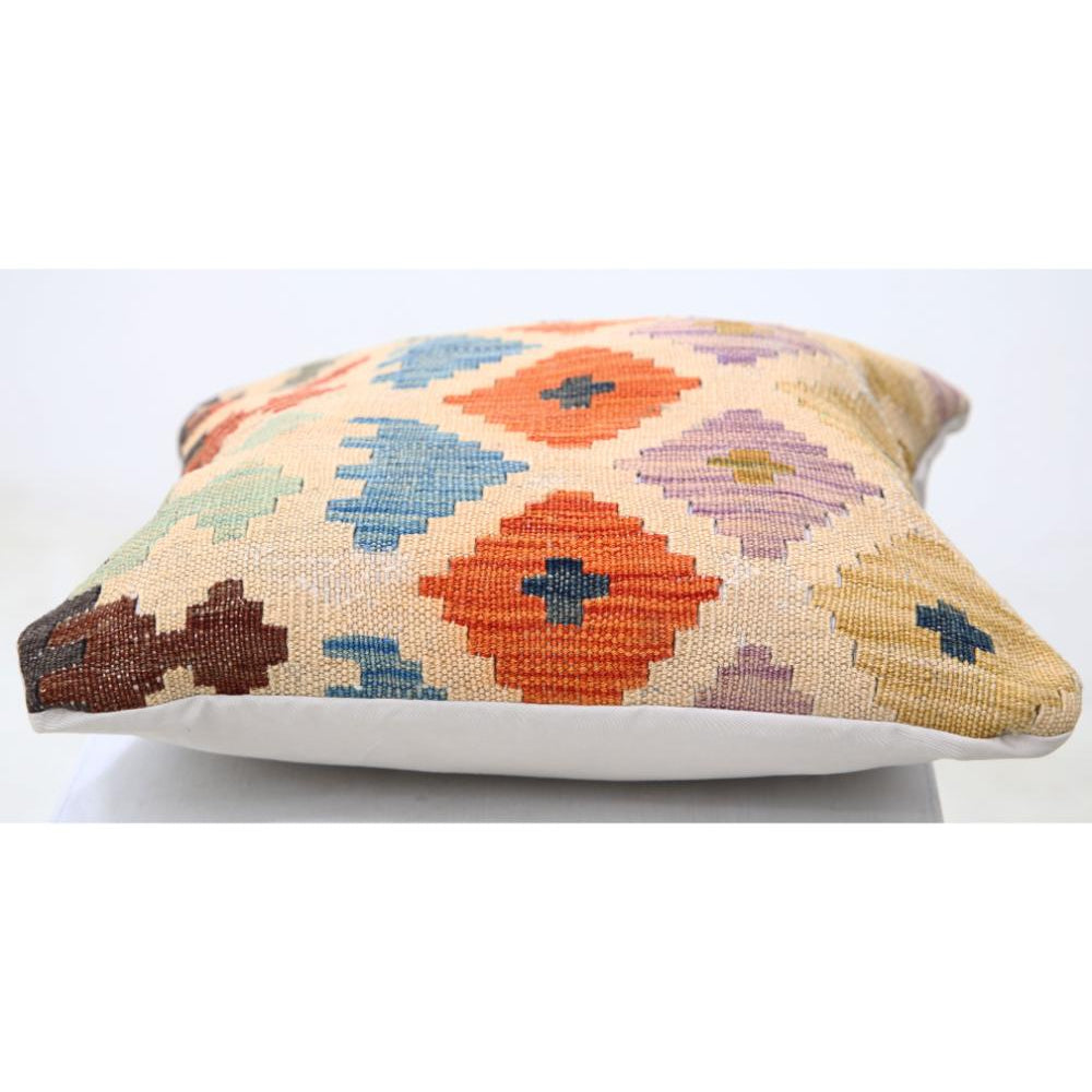 Hand Woven Tribal  Wool Pillow - 1'5'' x 1'5''