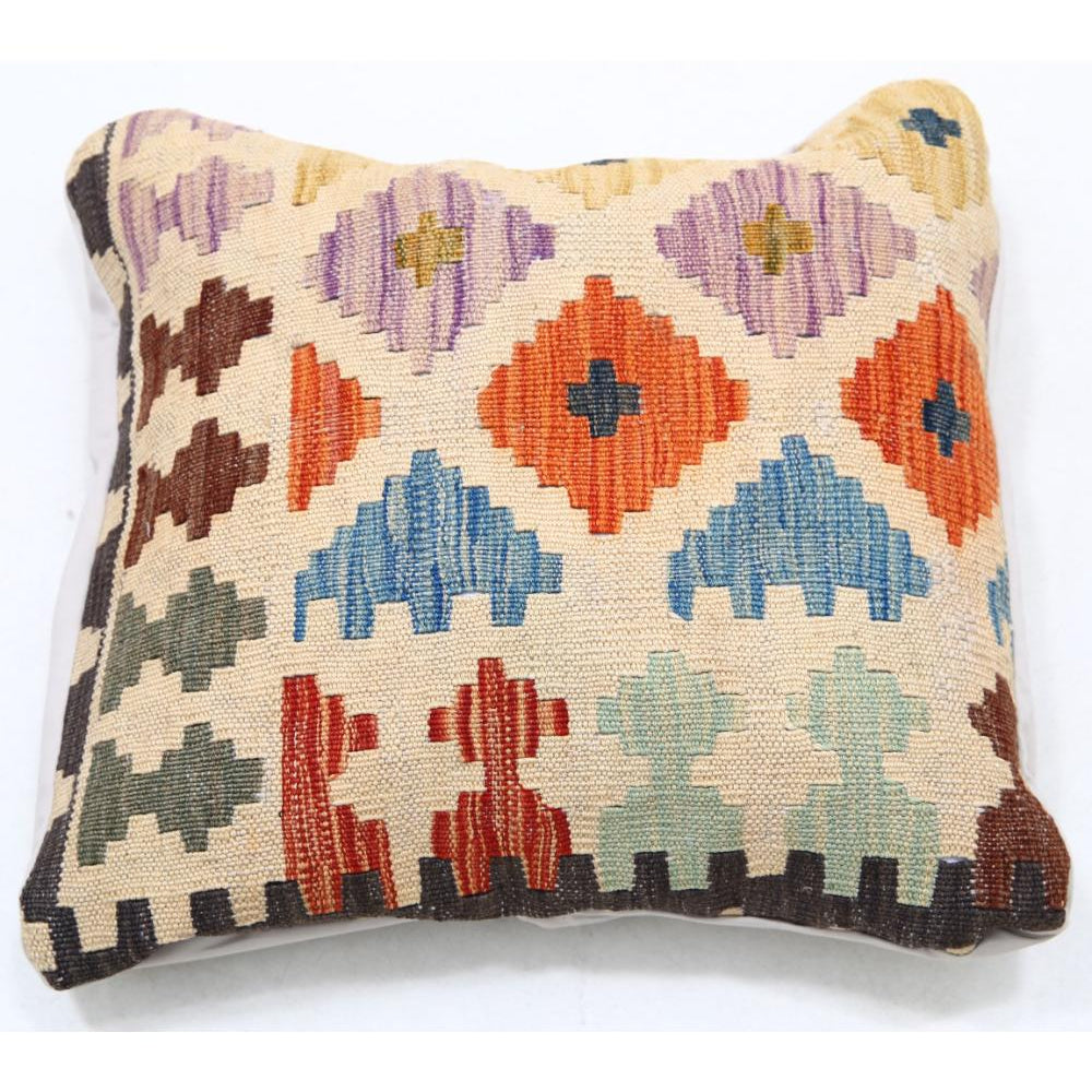 Hand Woven Tribal  Wool Pillow - 1'5'' x 1'5''