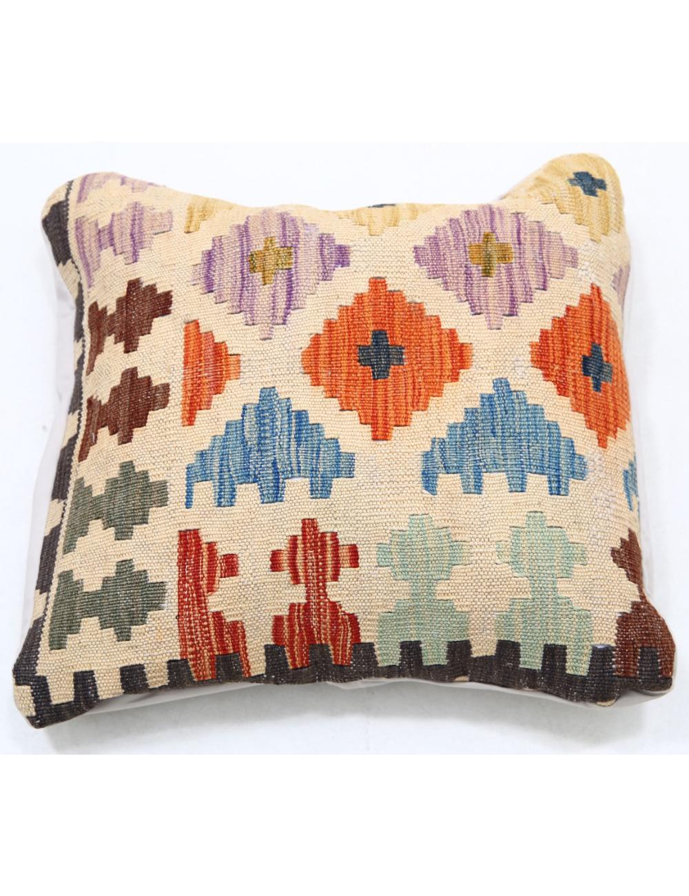 Hand Woven Tribal  Wool Pillow - 1'5'' x 1'5''