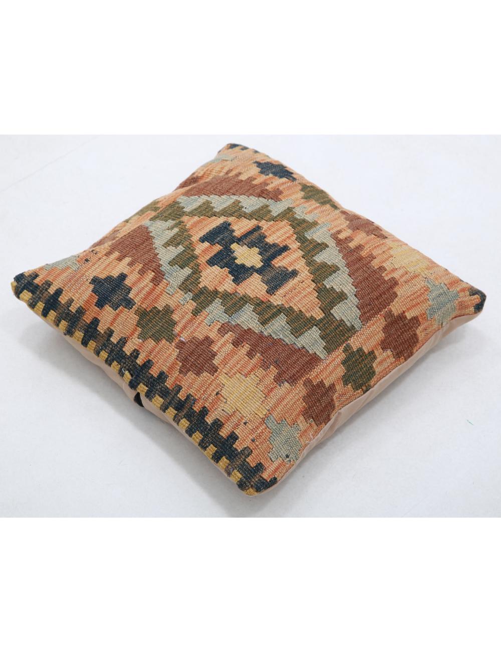 Hand Woven Tribal  Wool Pillow - 1'5'' x 1'5''