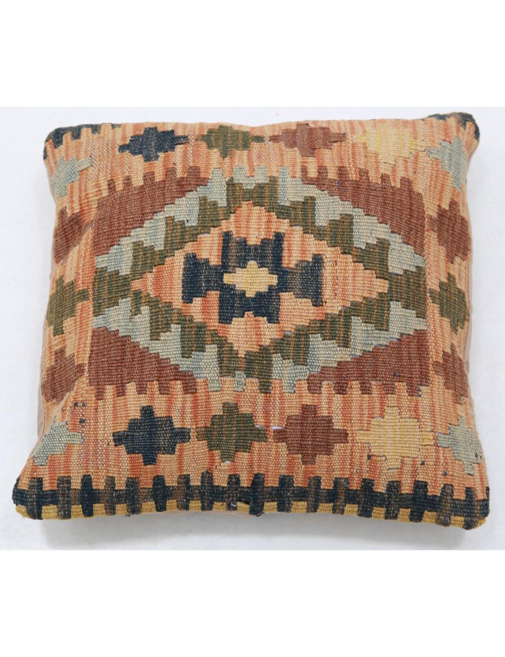 Hand Woven Tribal  Wool Pillow - 1'5'' x 1'5''
