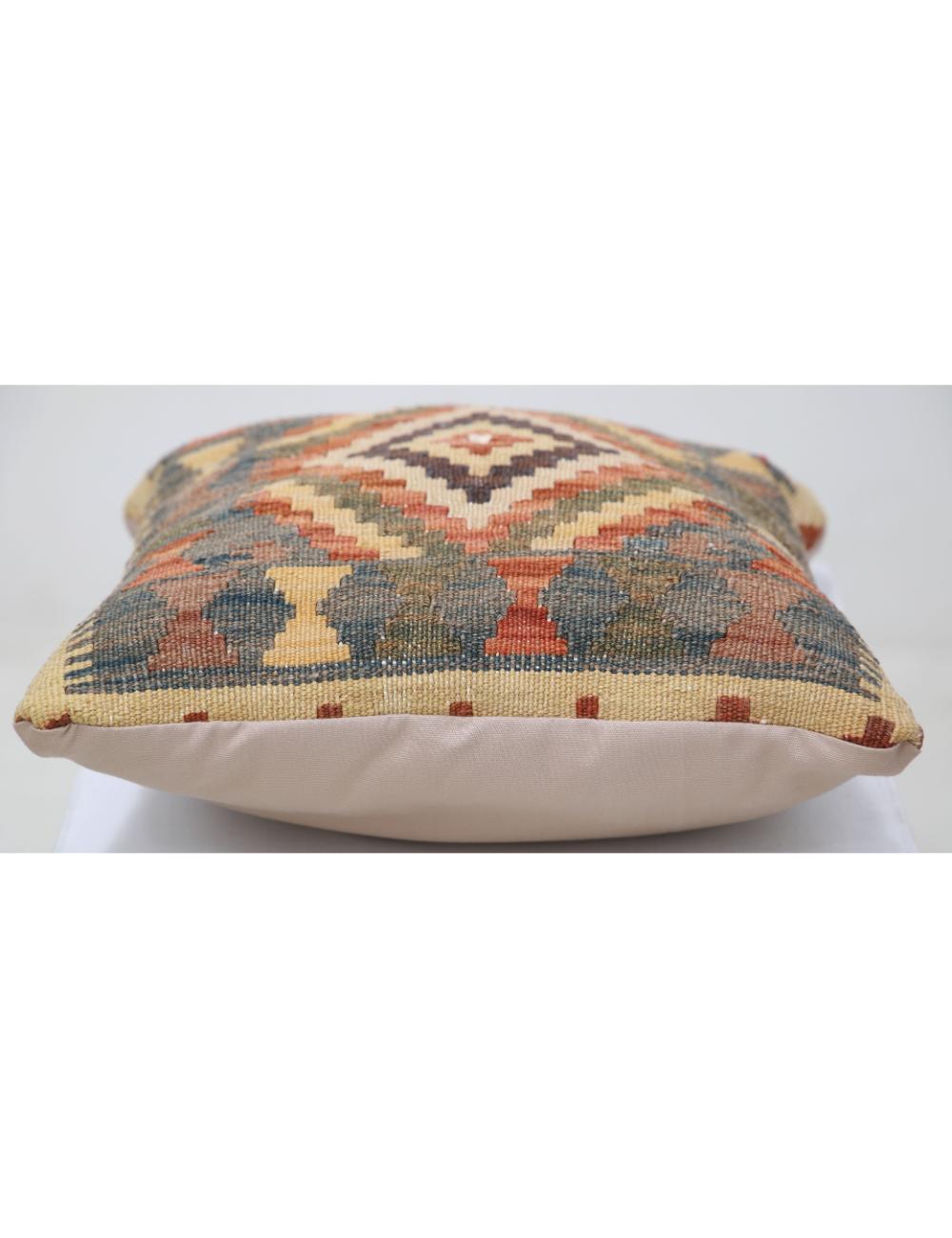 Hand Woven Tribal  Wool Pillow - 1'5'' x 1'5''
