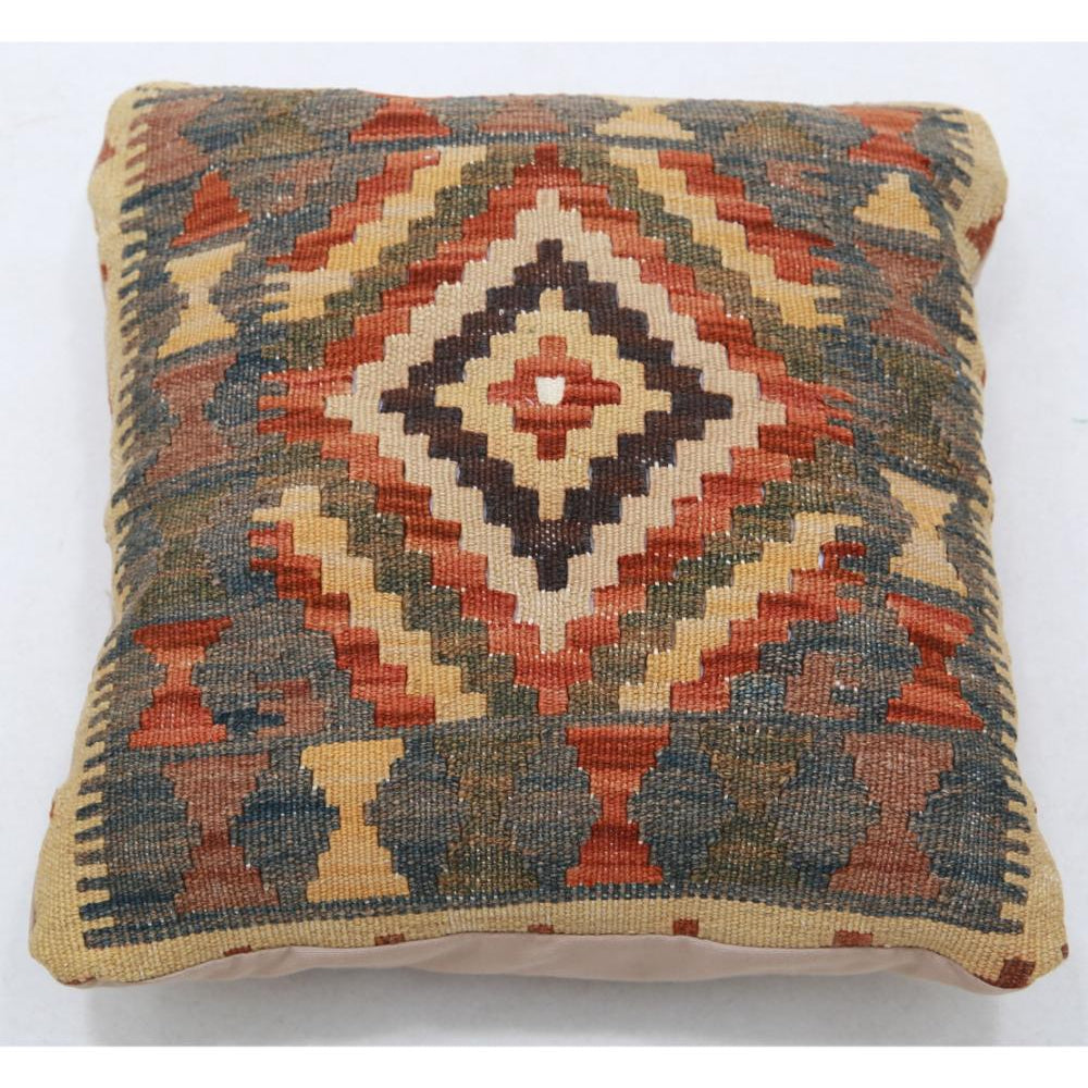 Hand Woven Tribal  Wool Pillow - 1'5'' x 1'5''