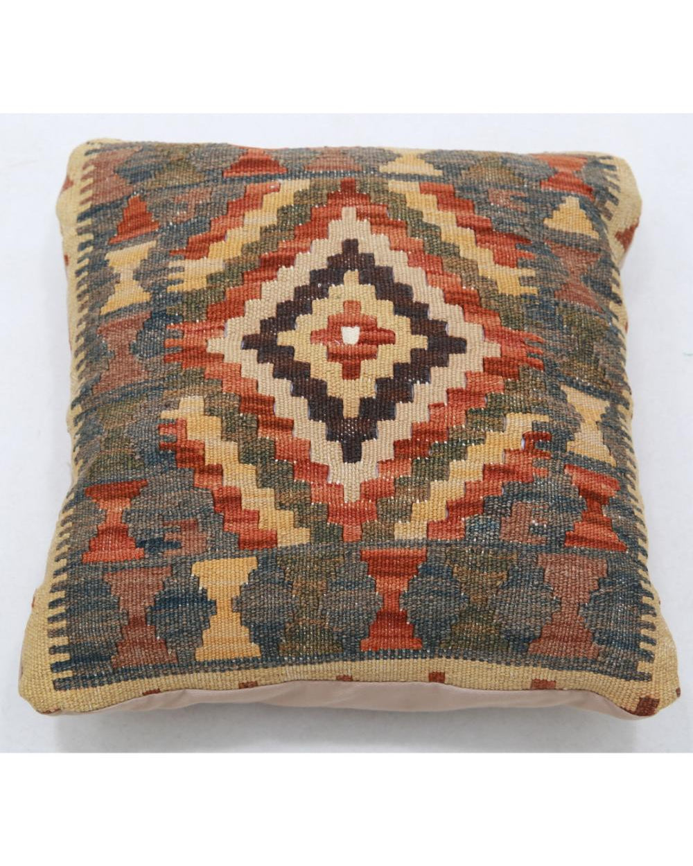 Hand Woven Tribal  Wool Pillow - 1'5'' x 1'5''