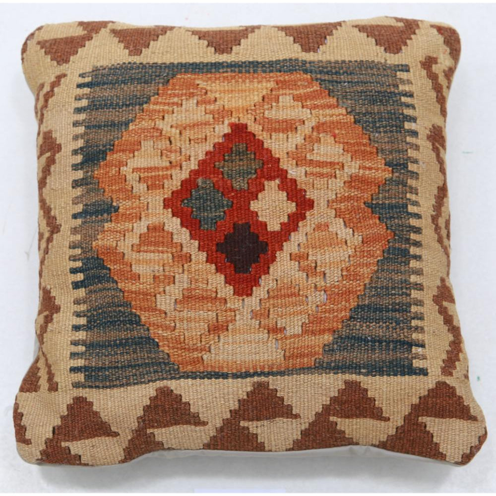 Hand Woven Tribal  Wool Pillow - 1'5'' x 1'5''