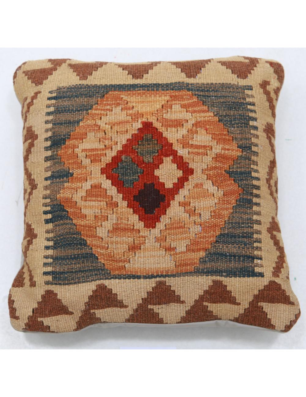 Hand Woven Tribal  Wool Pillow - 1'5'' x 1'5''