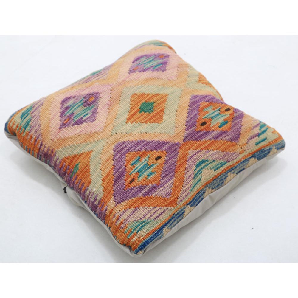 Hand Woven Tribal  Wool Pillow - 1'5'' x 1'5''
