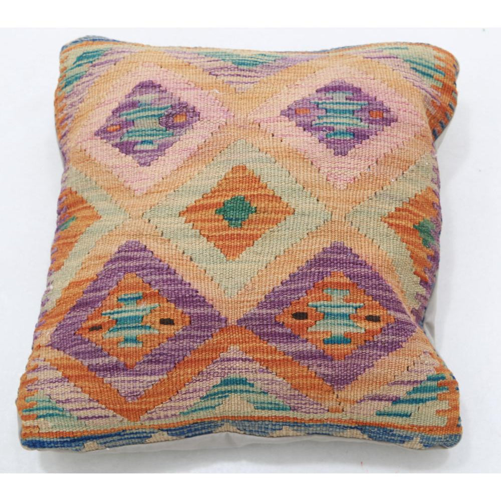 Hand Woven Tribal  Wool Pillow - 1'5'' x 1'5''