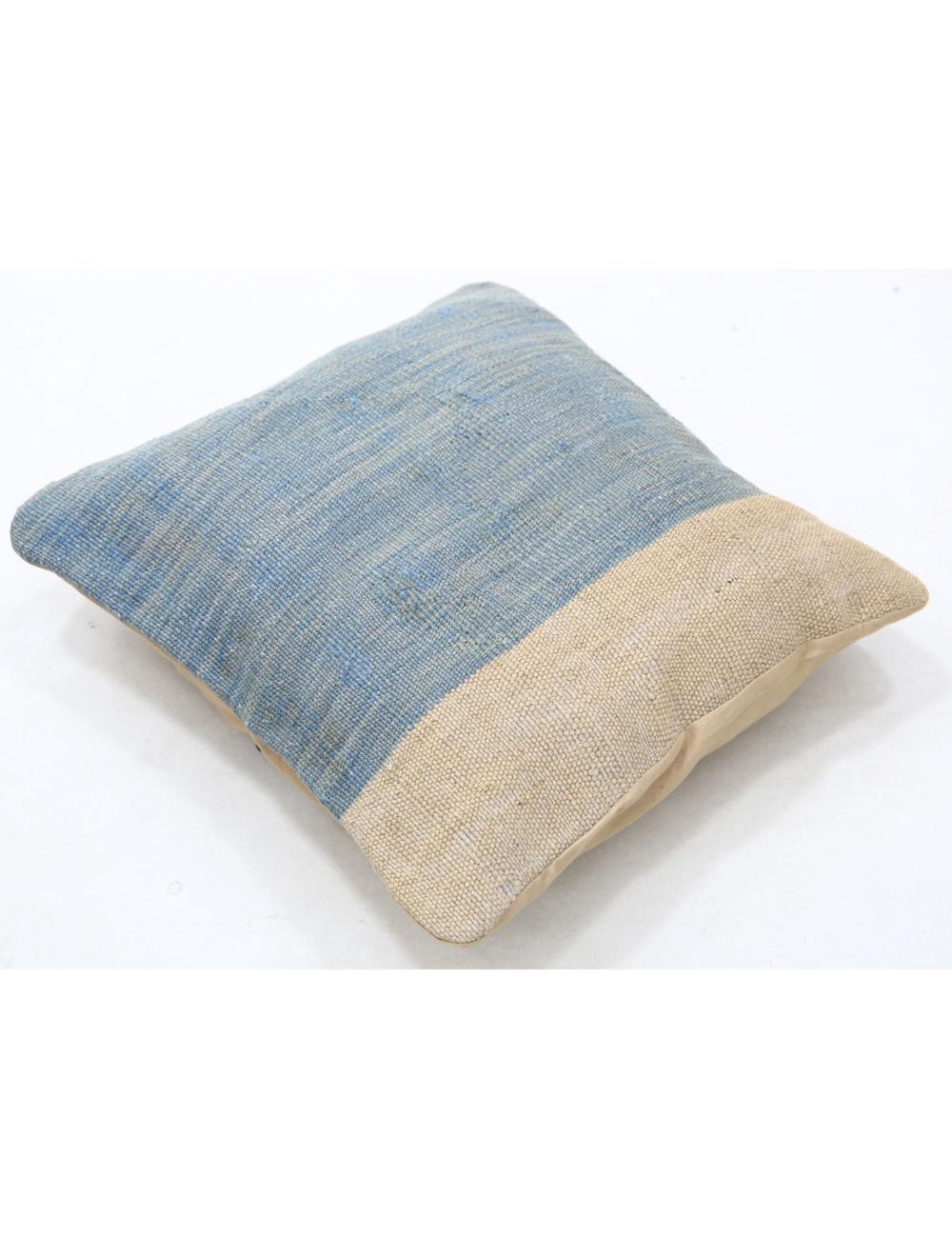 Hand Woven Tribal Multi Color Geometric Wool Pillow - 1'5'' x 1'5'' Arteverk Arteverk Rugs