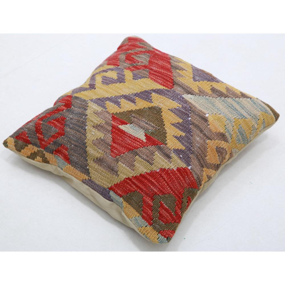 Hand Woven Tribal  Wool Pillow - 1'5'' x 1'5''