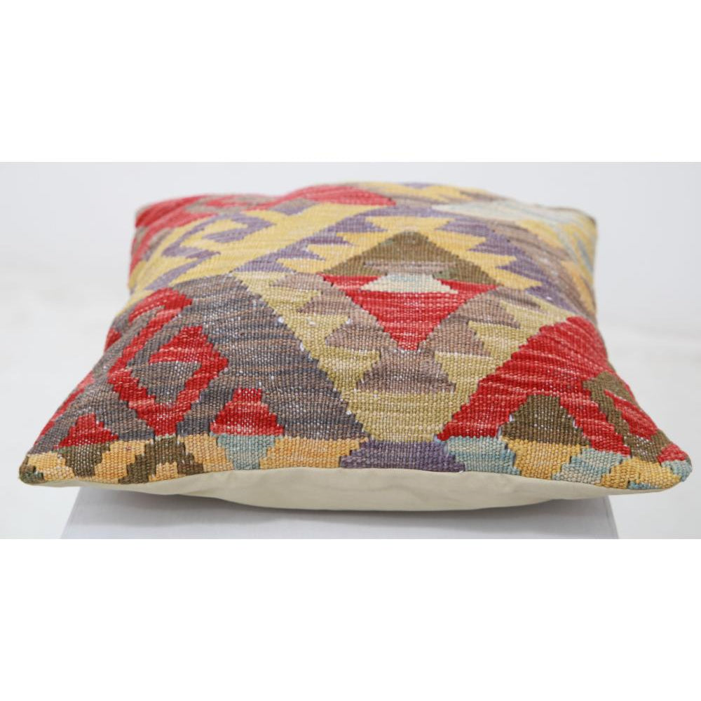 Hand Woven Tribal  Wool Pillow - 1'5'' x 1'5''