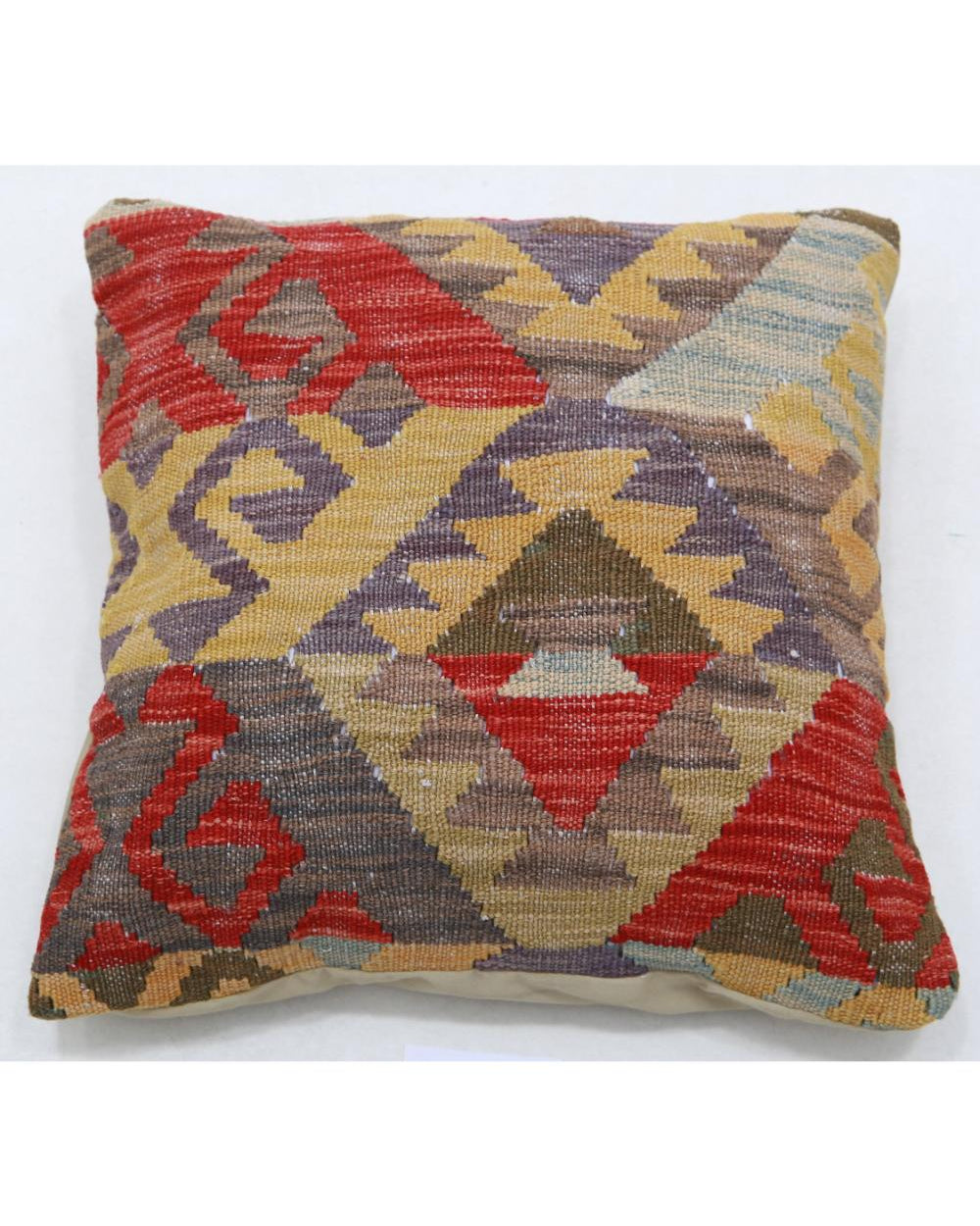 Hand Woven Tribal  Wool Pillow - 1'5'' x 1'5''