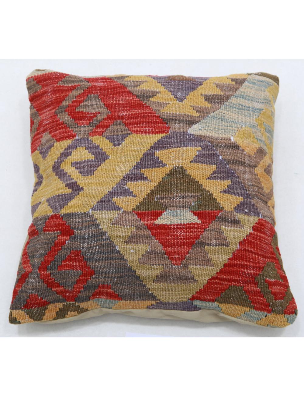 Hand Woven Tribal  Wool Pillow - 1'5'' x 1'5''