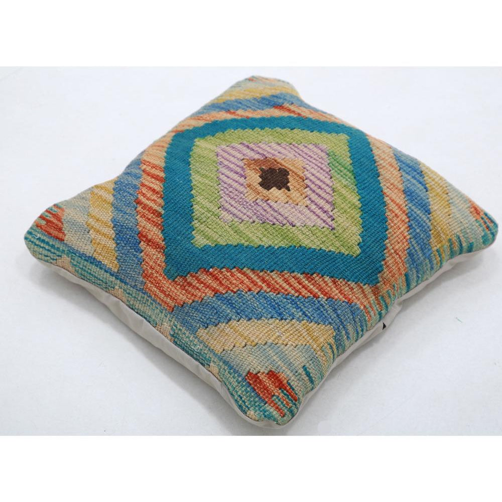 Hand Woven Tribal  Wool Pillow - 1'5'' x 1'5''