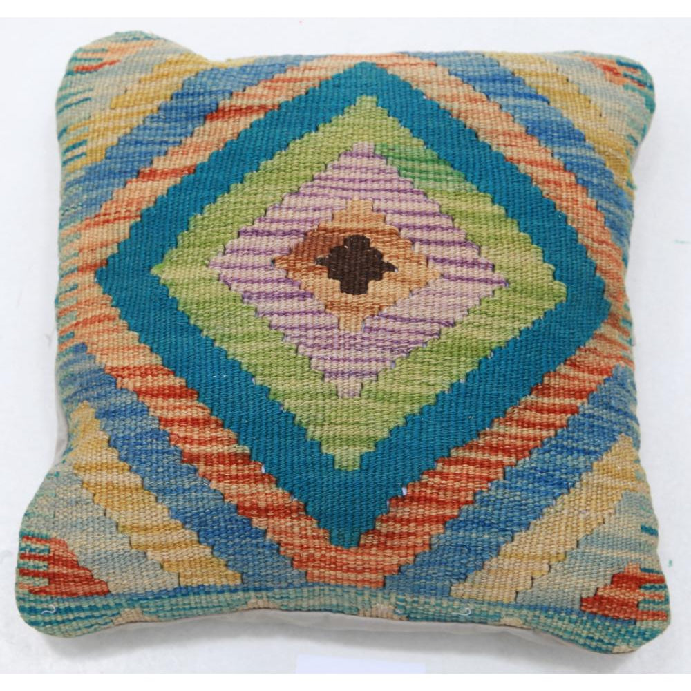 Hand Woven Tribal  Wool Pillow - 1'5'' x 1'5''