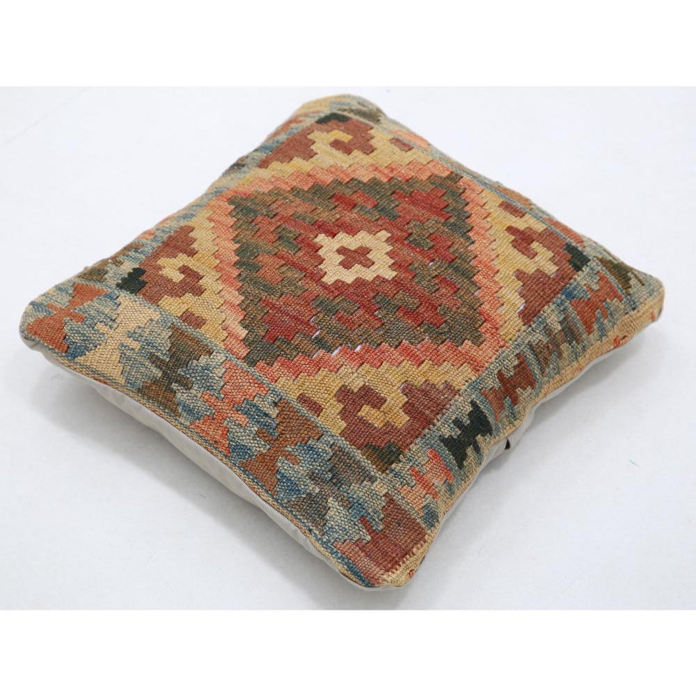 Hand Woven Tribal  Wool Pillow - 1'5'' x 1'5''
