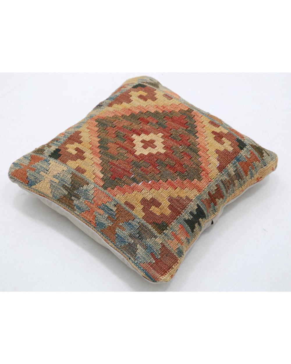 Hand Woven Tribal  Wool Pillow - 1'5'' x 1'5''