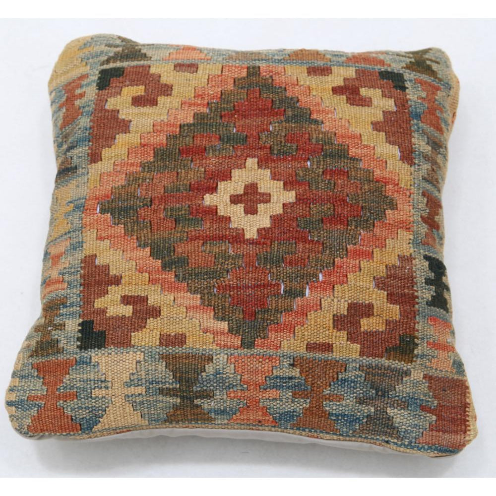 Hand Woven Tribal  Wool Pillow - 1'5'' x 1'5''
