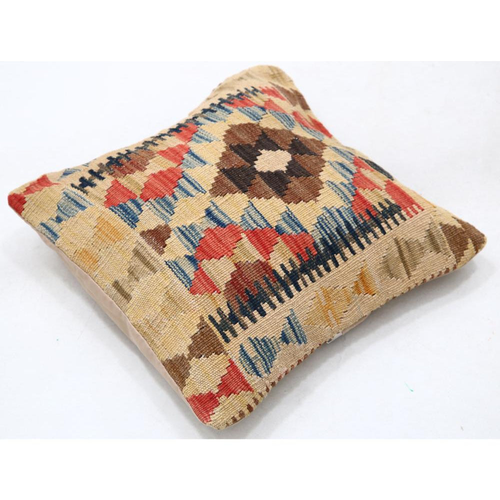 Hand Woven Tribal  Wool Pillow - 1'5'' x 1'5''