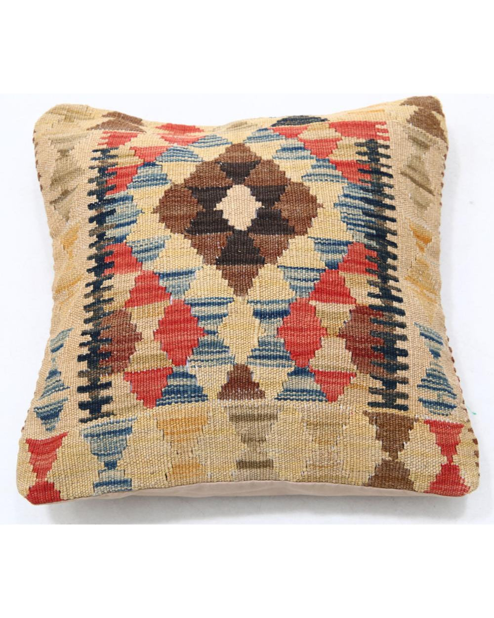 Hand Woven Tribal  Wool Pillow - 1'5'' x 1'5''
