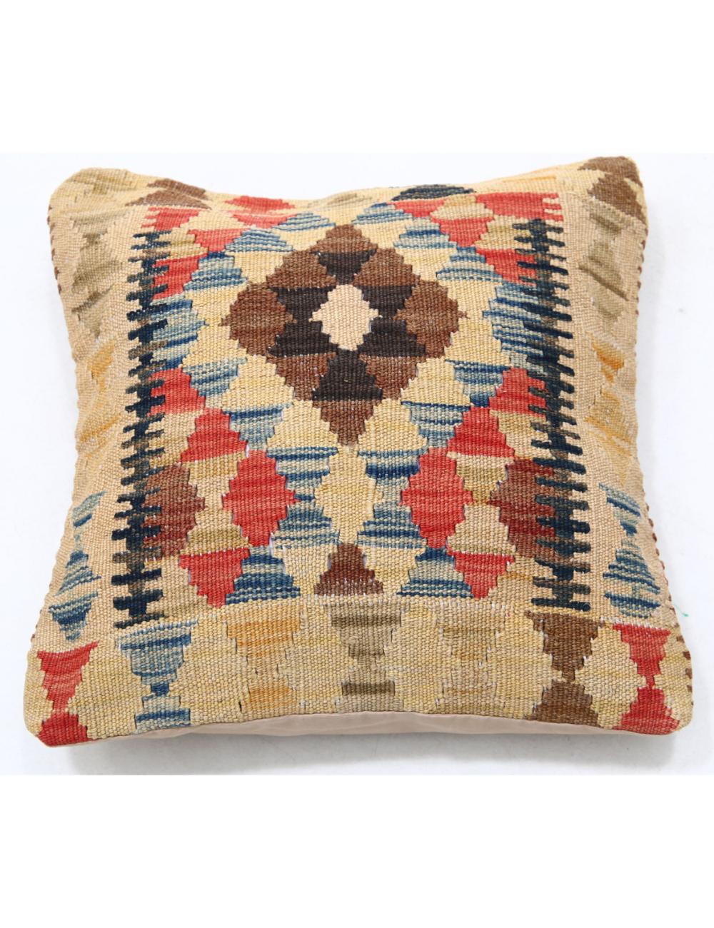 Hand Woven Tribal  Wool Pillow - 1'5'' x 1'5''