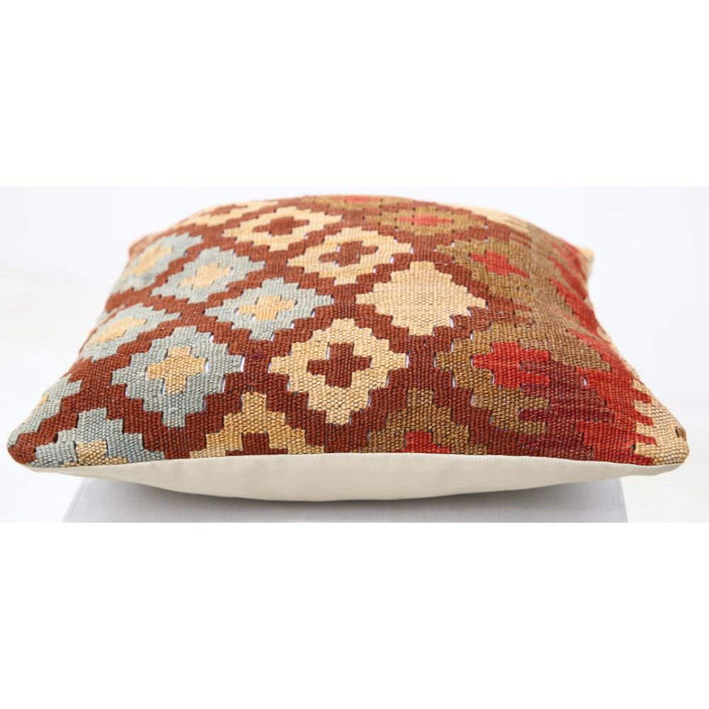 Hand Woven Tribal  Wool Pillow - 1'5'' x 1'5''
