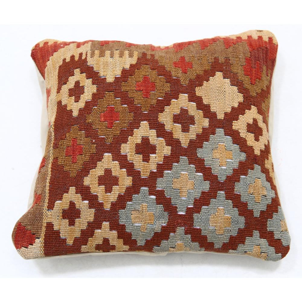 Hand Woven Tribal  Wool Pillow - 1'5'' x 1'5''
