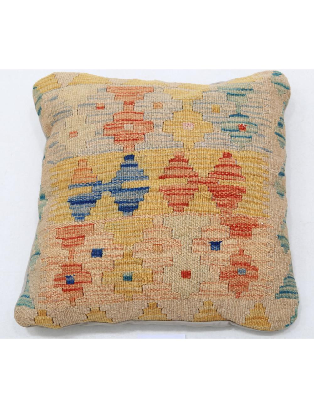 Hand Woven Tribal  Wool Pillow - 1&#39;5&#39;&#39; x 1&#39;5&#39;&#39;