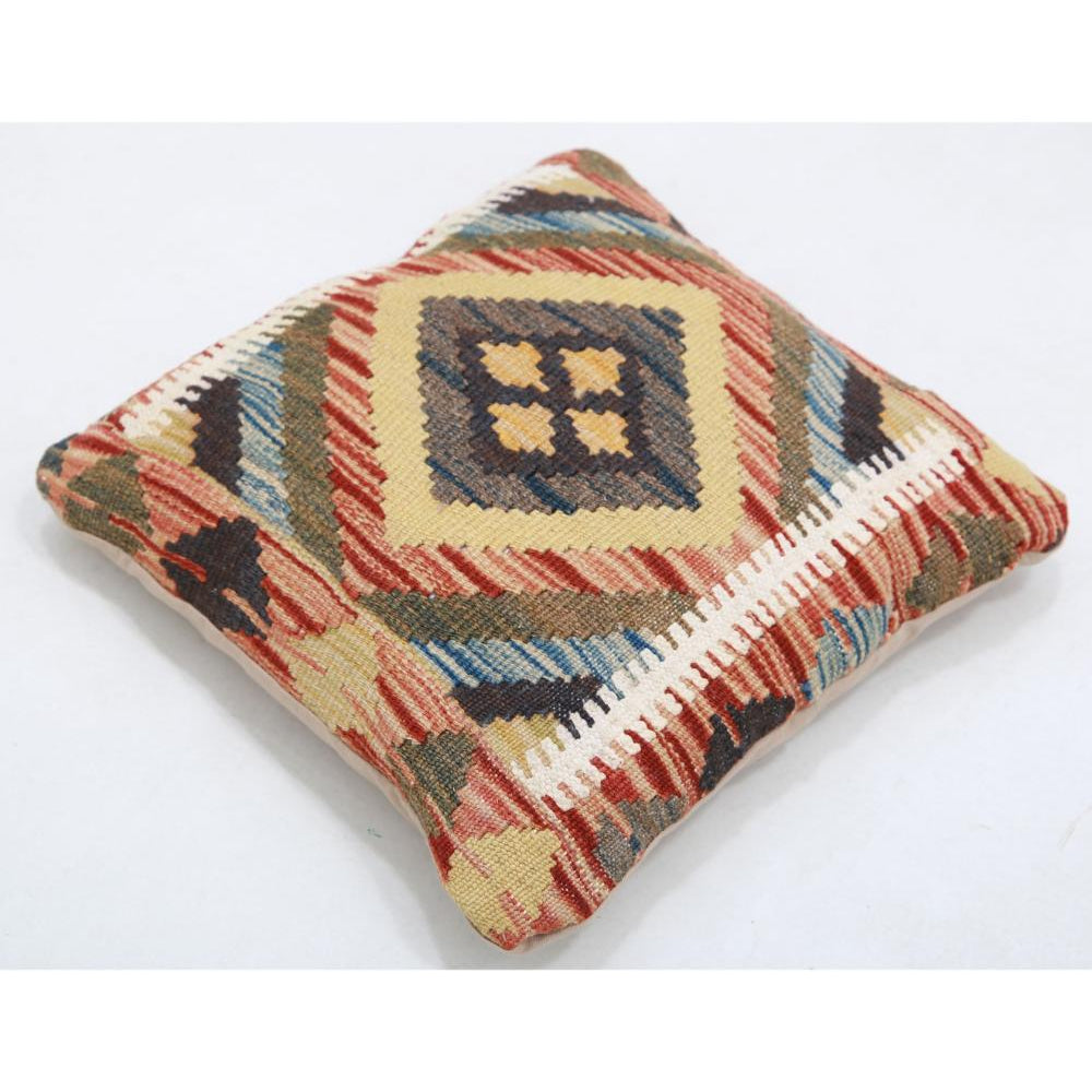 Hand Woven Tribal  Wool Pillow - 1'5'' x 1'5''
