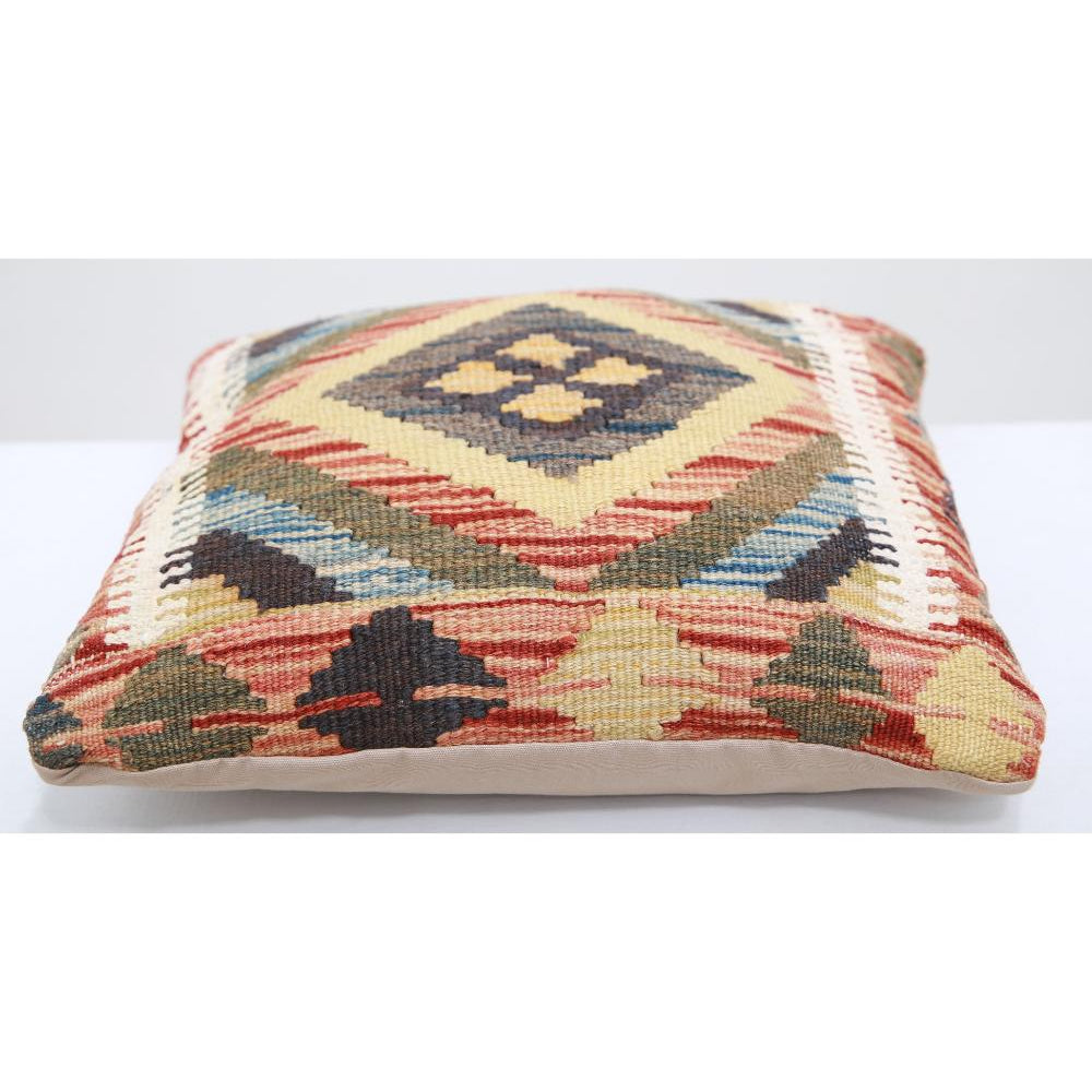 Hand Woven Tribal  Wool Pillow - 1'5'' x 1'5''