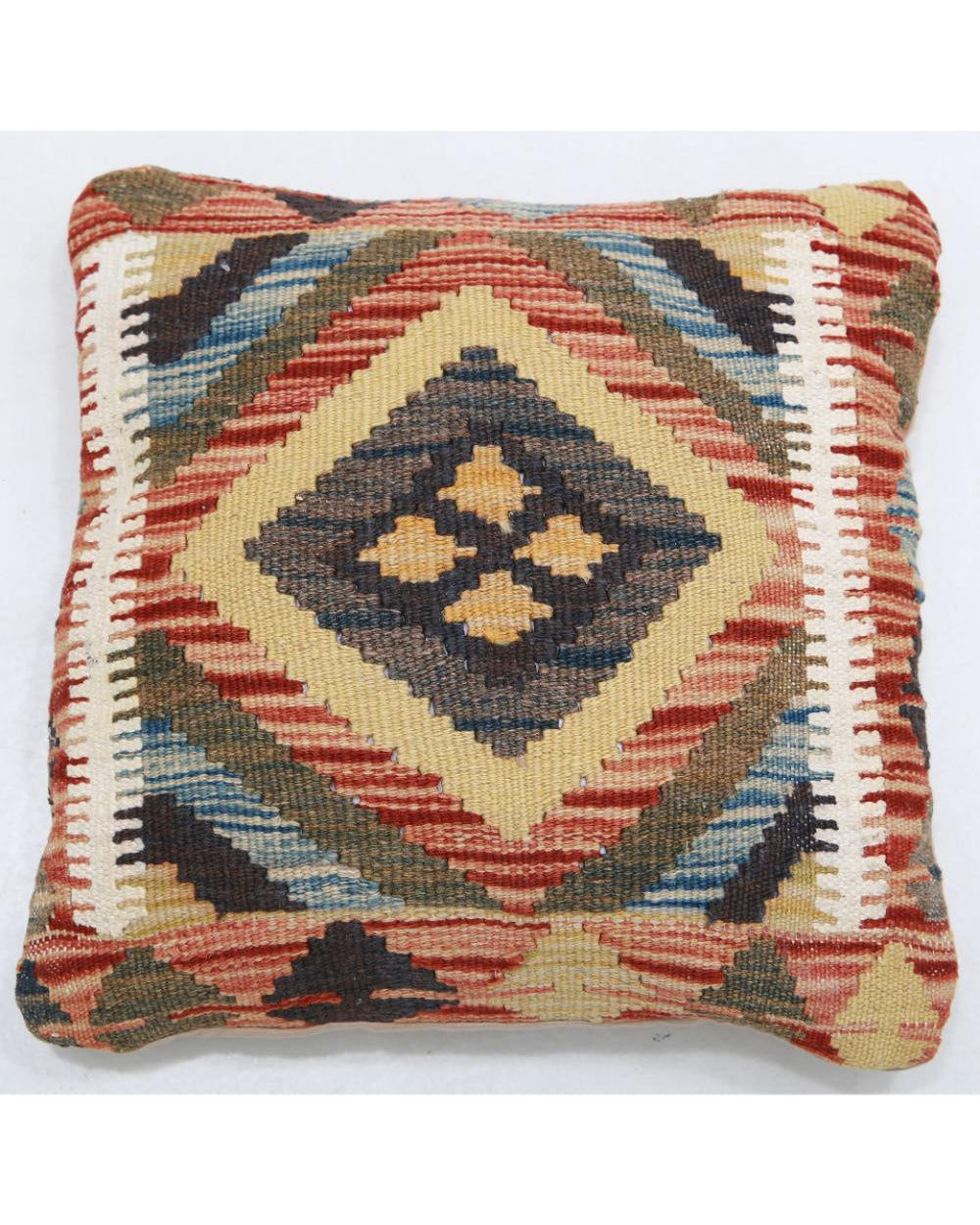 Hand Woven Tribal  Wool Pillow - 1'5'' x 1'5''