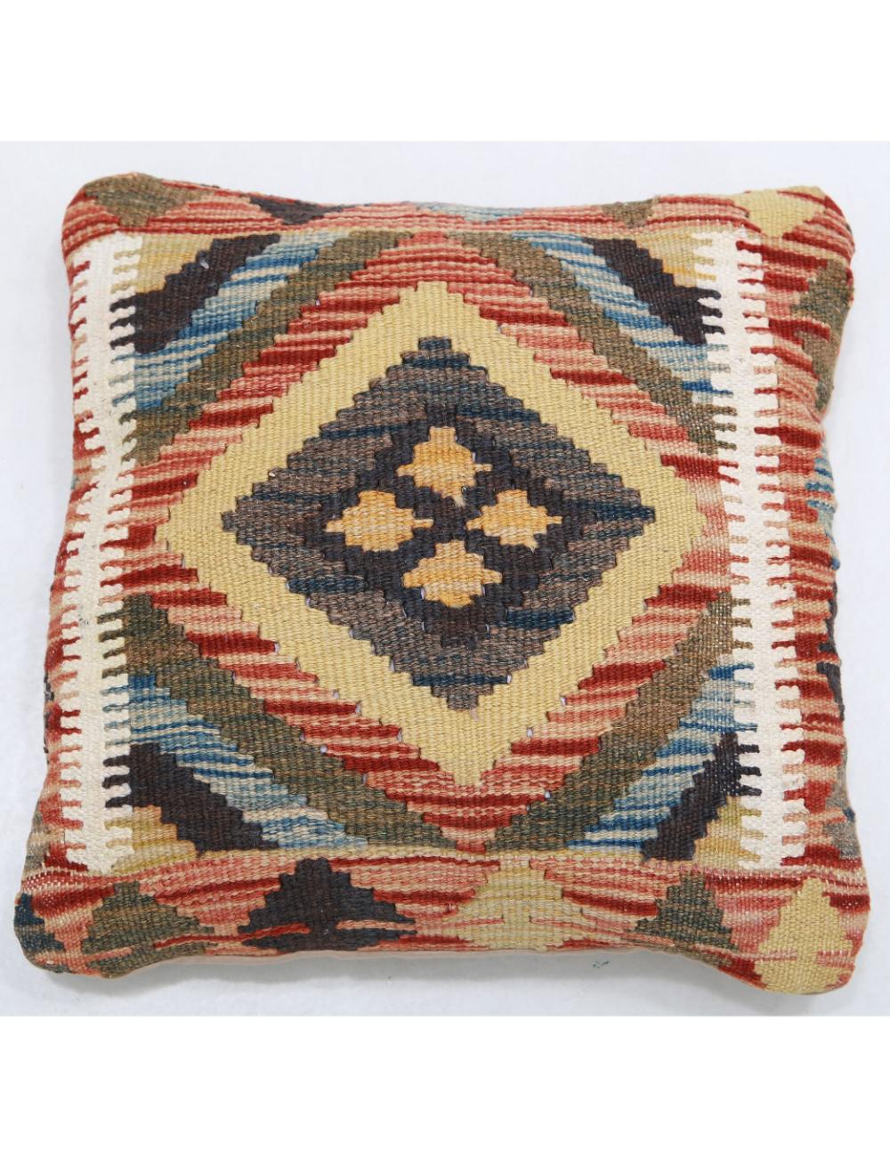 Hand Woven Tribal  Wool Pillow - 1'5'' x 1'5''