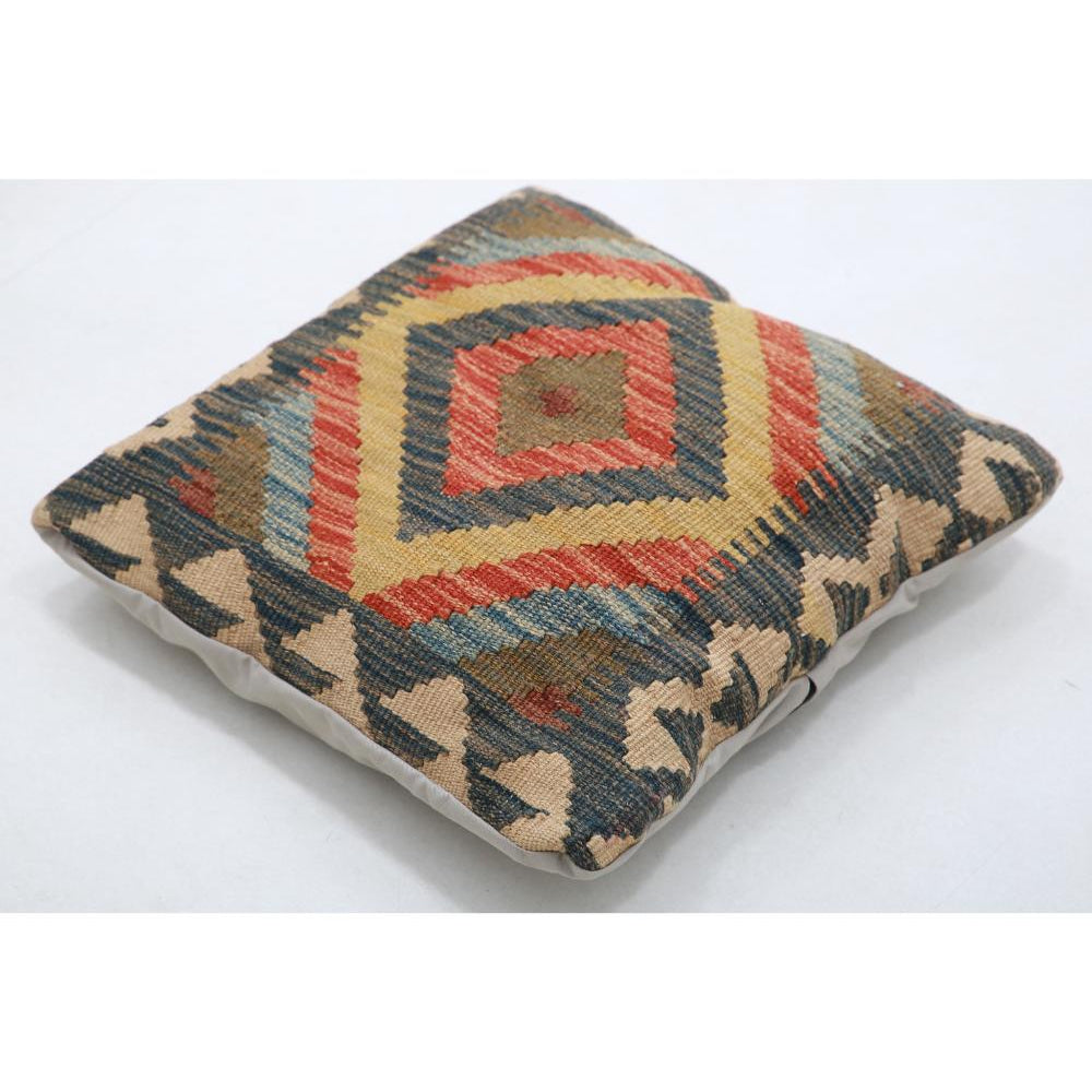 Hand Woven Tribal  Wool Pillow - 1'5'' x 1'5''