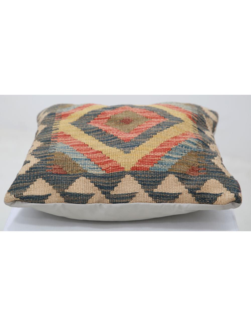 Hand Woven Tribal  Wool Pillow - 1'5'' x 1'5''