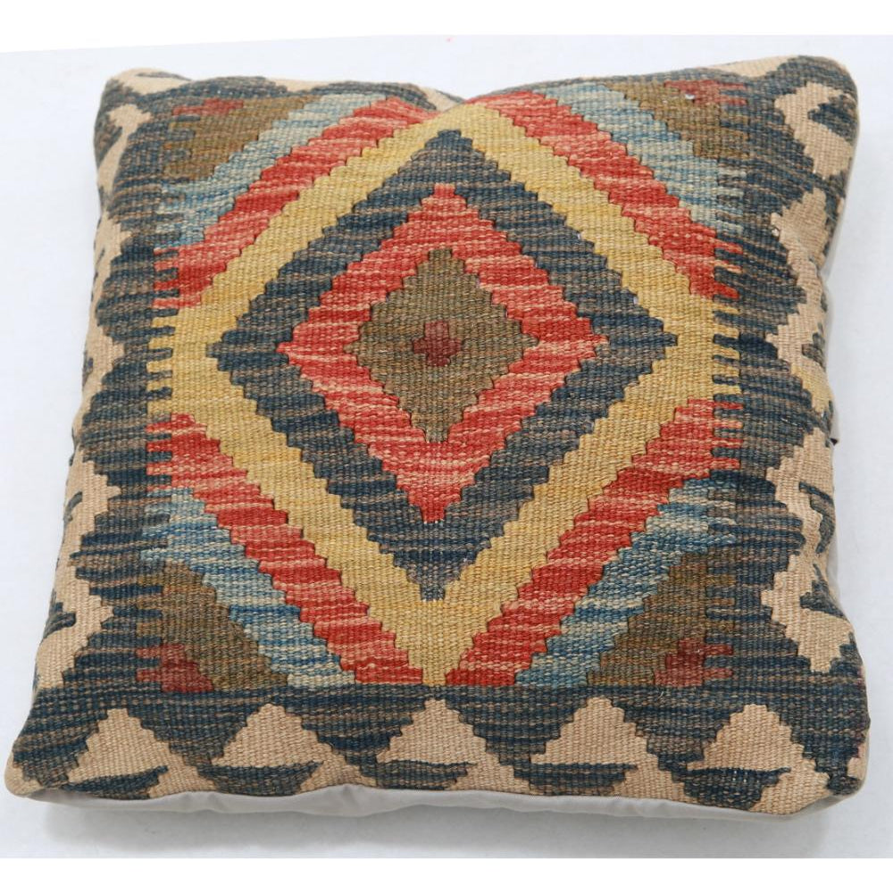 Hand Woven Tribal  Wool Pillow - 1'5'' x 1'5''