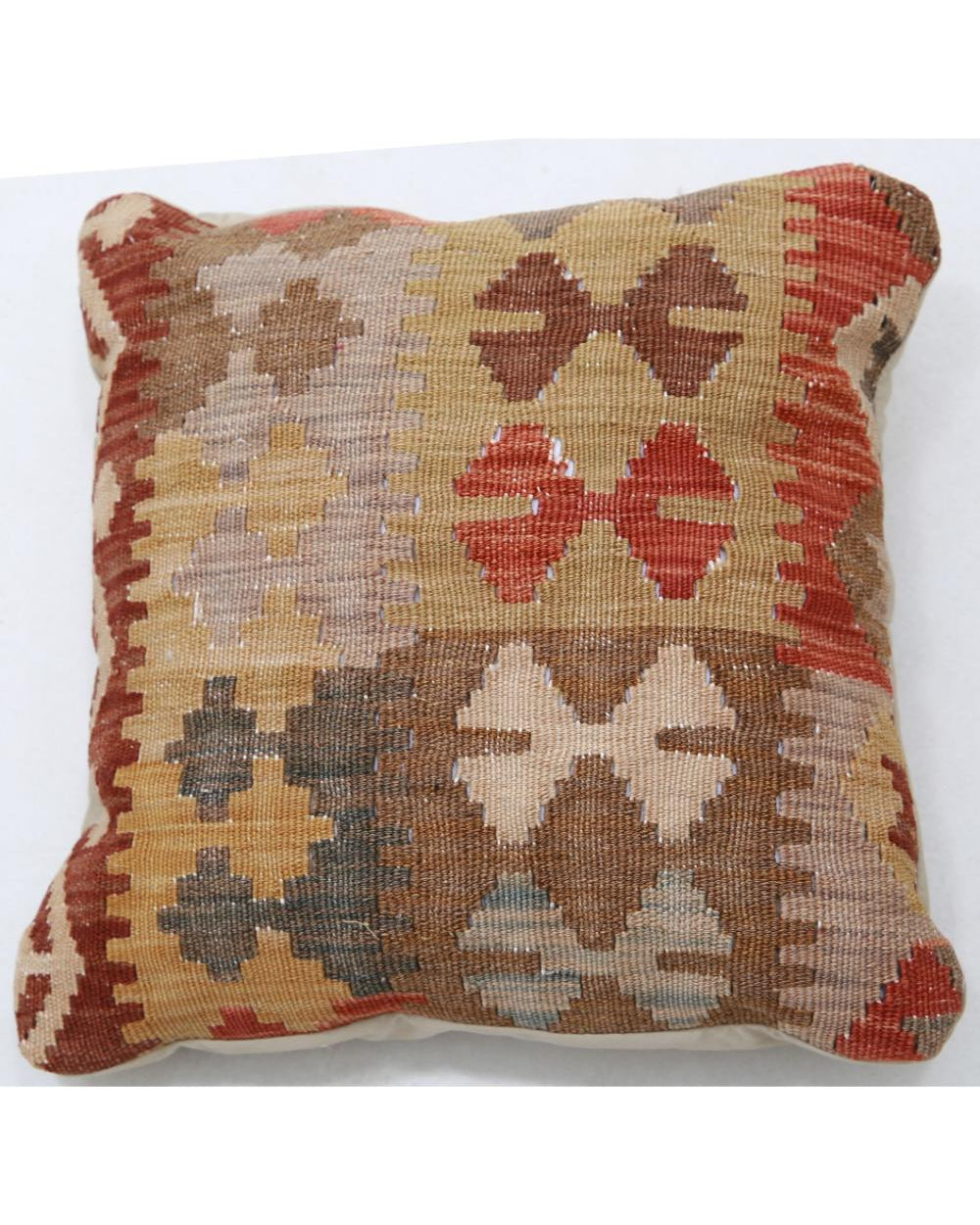 Hand Woven Tribal  Wool Pillow - 1'5'' x 1'5''