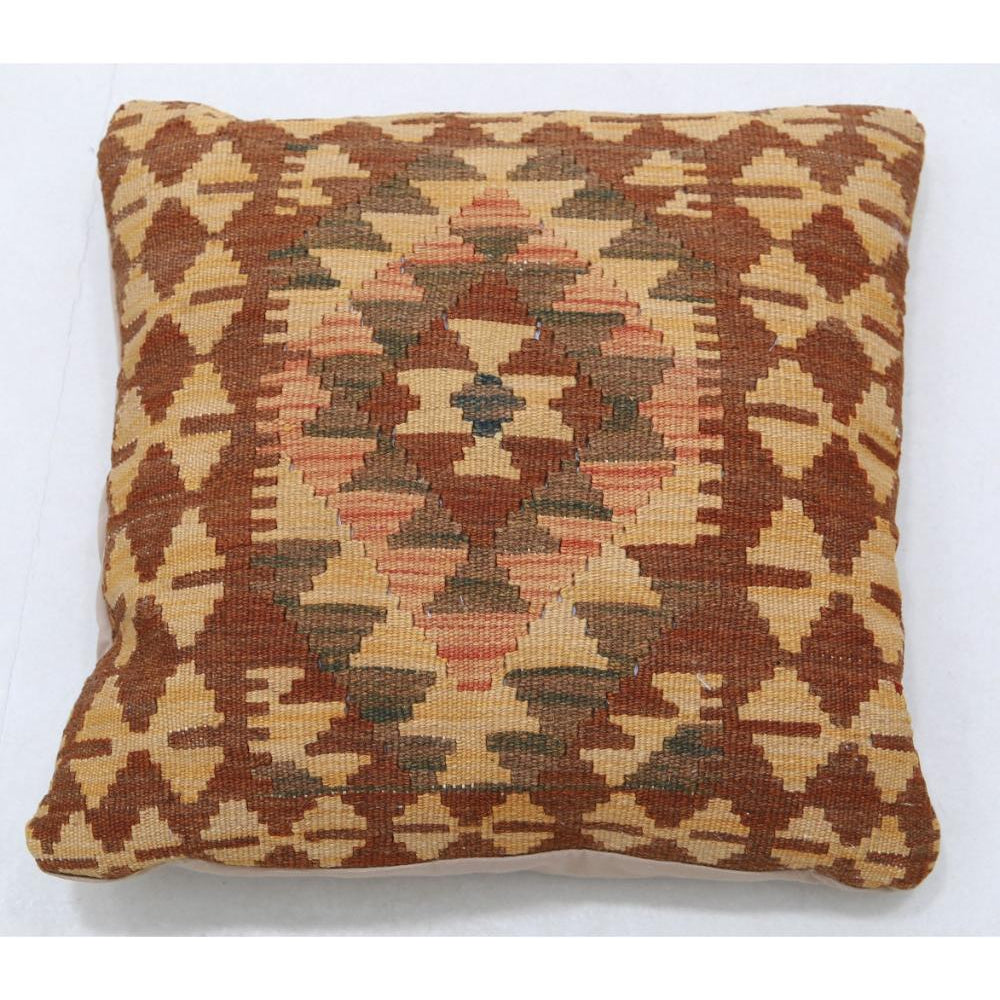 Hand Woven Tribal  Wool Pillow - 1'5'' x 1'5''