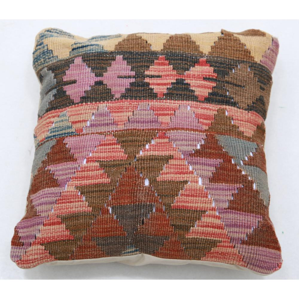 Hand Woven Tribal  Wool Pillow - 1'5'' x 1'5''