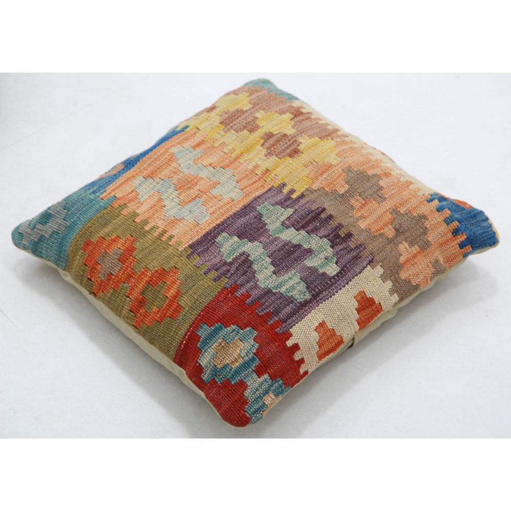 Hand Woven Tribal  Wool Pillow - 1'5'' x 1'5''