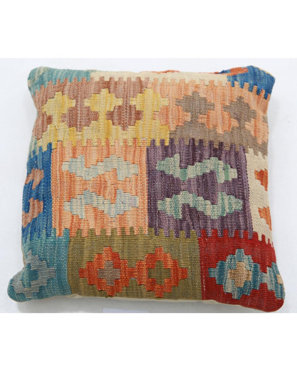 Hand Woven Tribal  Wool Pillow - 1'5'' x 1'5''