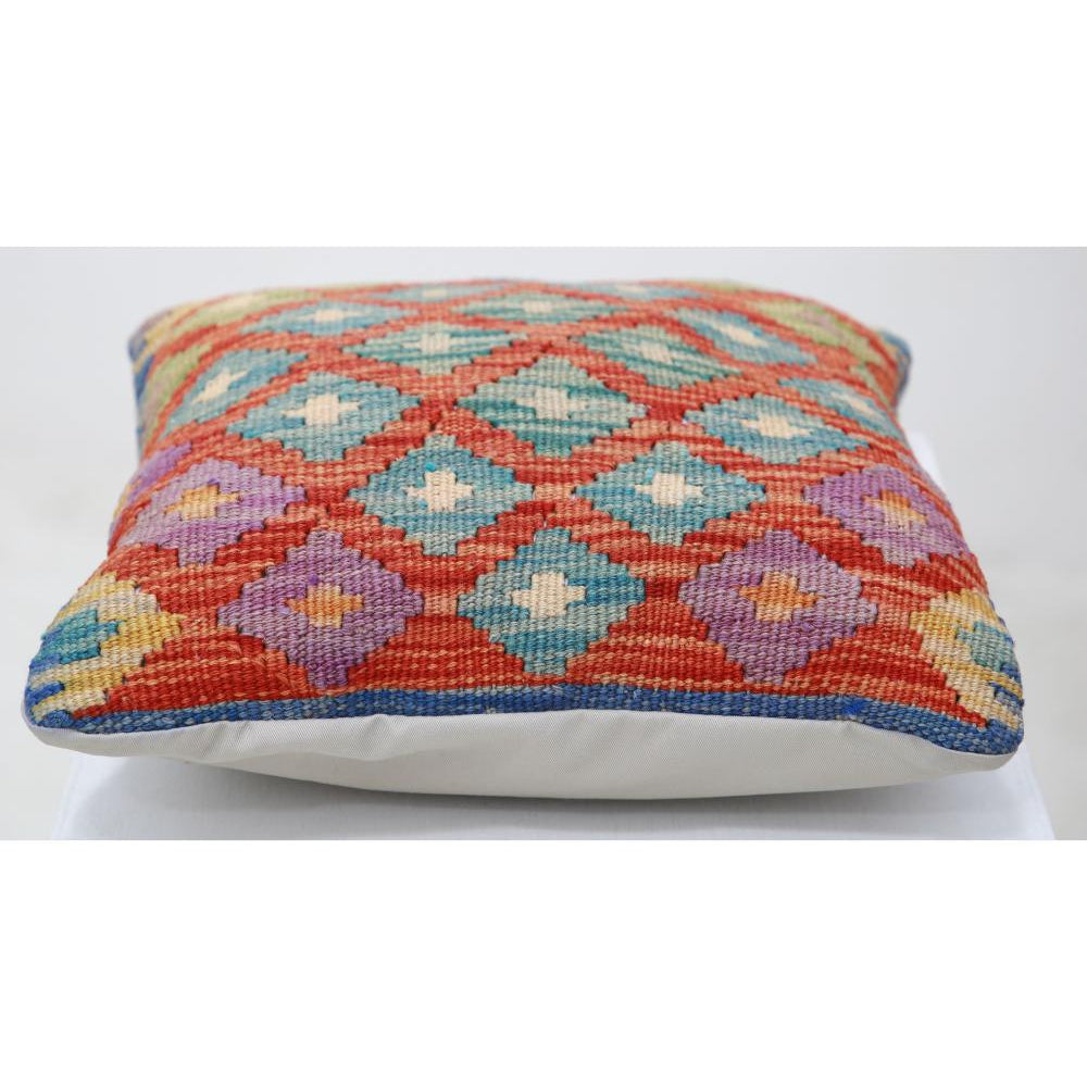 Hand Woven Tribal  Wool Pillow - 1'5'' x 1'5''