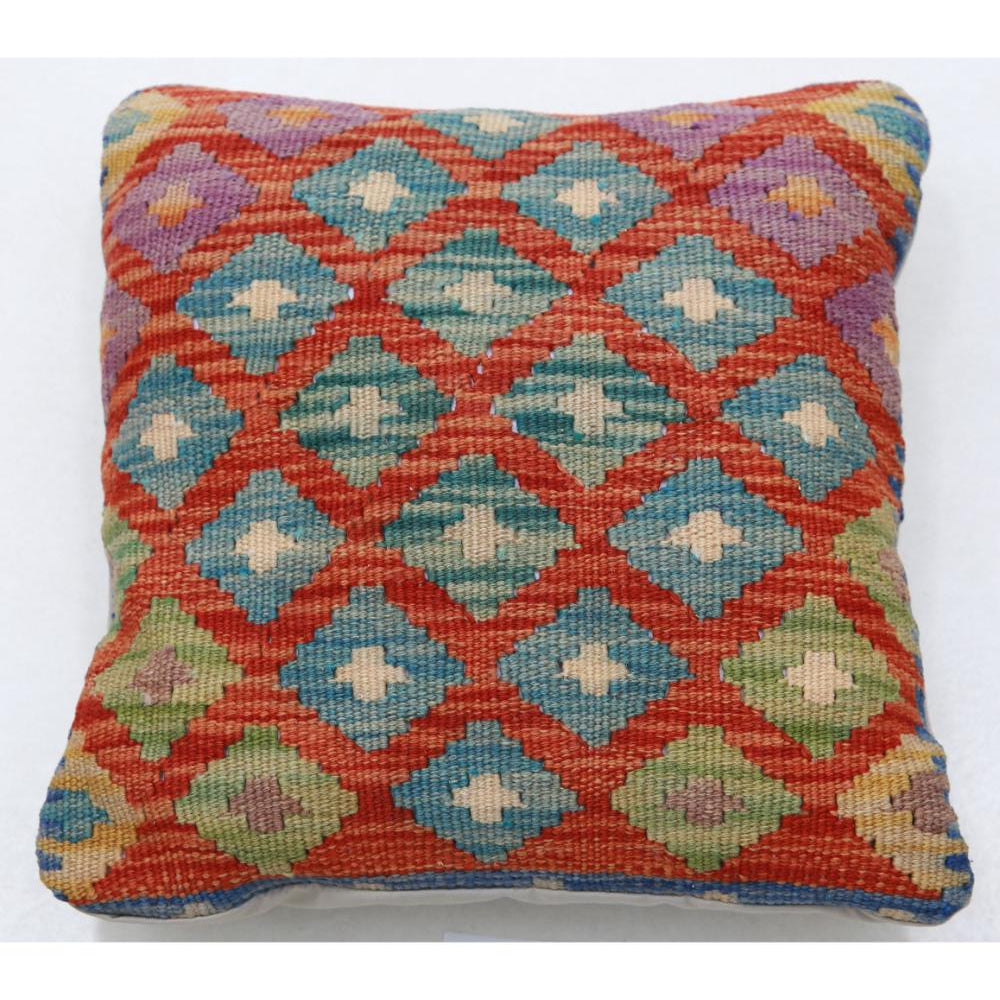 Hand Woven Tribal  Wool Pillow - 1'5'' x 1'5''
