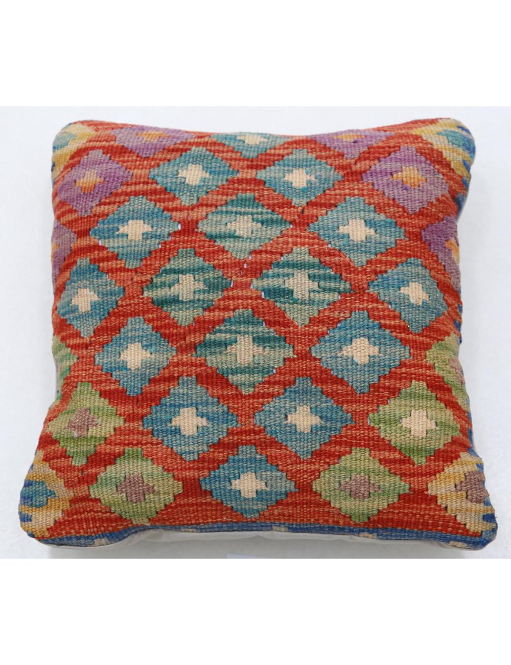 Hand Woven Tribal  Wool Pillow - 1'5'' x 1'5''