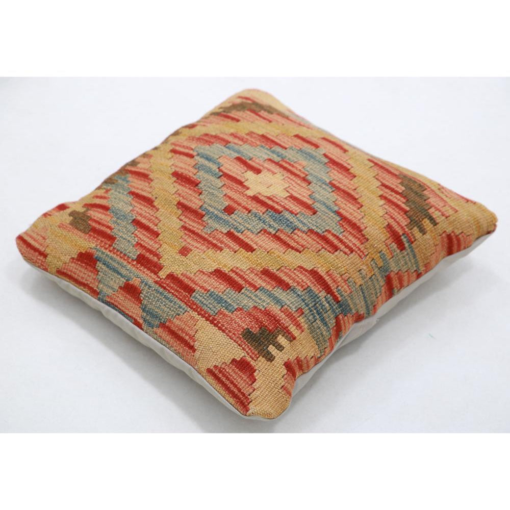 Cojín Tribal de Lana Tejido a Mano - 1'5'' x 1'5''