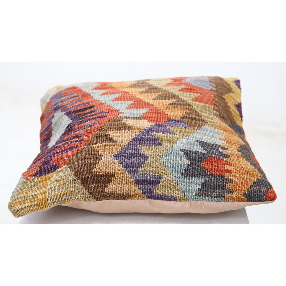 Hand Woven Tribal  Wool Pillow - 1'5'' x 1'5''